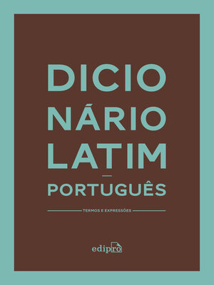 cover image of Dicionário Latim-Português